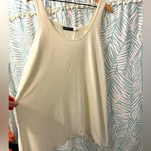 Off-White Hemp Fabric Tunic Tank